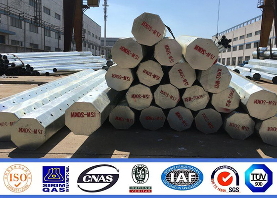 قطب انتقال برج برق مخروطی 138kV 30m / 60m