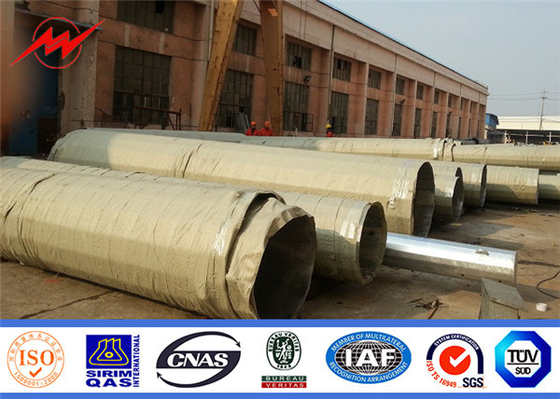 ISO9001 آلیاژ فولاد الکتریکی لوله ای برج قطب گالوانیزه خط انتقال برق