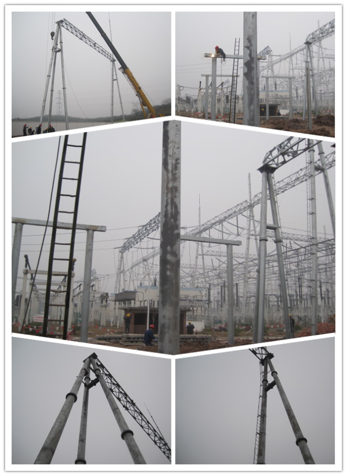 220kV Steel Power Pole for Electrical Power Transmission and Distribution 2