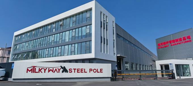 قطب فولادی گالوانیزه 8 متر 9 متر برای قطب های روشنایی خیابان برای آفریقا 0