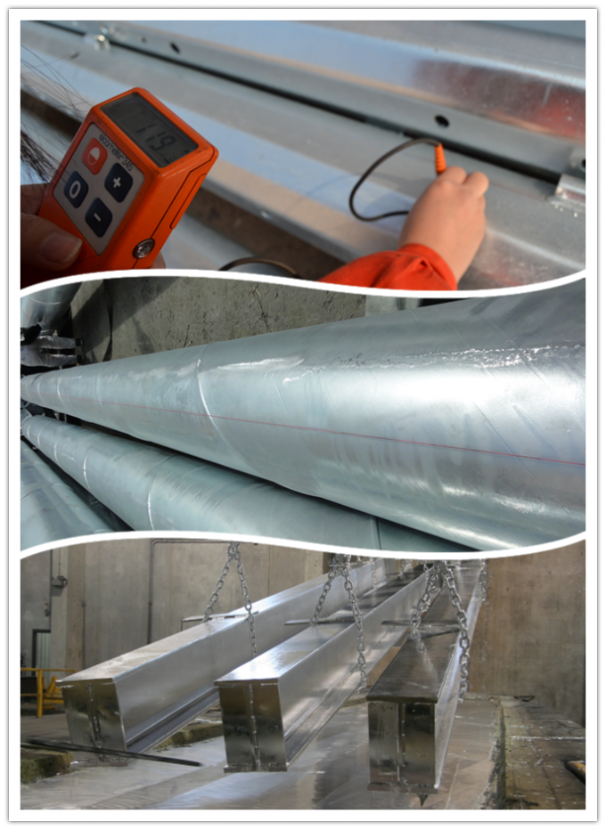 قطب های ابزار فلزی الکتریکی 30ft 35ft 8side برای توزیع برق 2